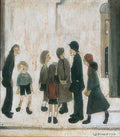 L S Lowry A Group Of People 1 A4 Art Photo Print