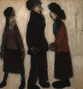 L S Lowry A Group Of People(2) A4 Photo Print 1