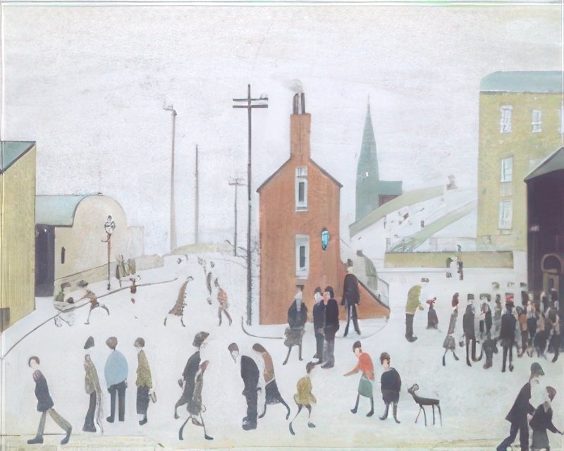 L S Lowry A Street Scene 1 A4 Art Photo Print 1