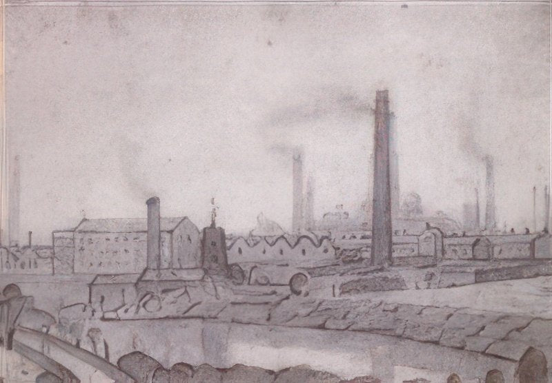 L S Lowry A View Of The River Swale From Peel Park, Salford A4 Art Photo Print 1