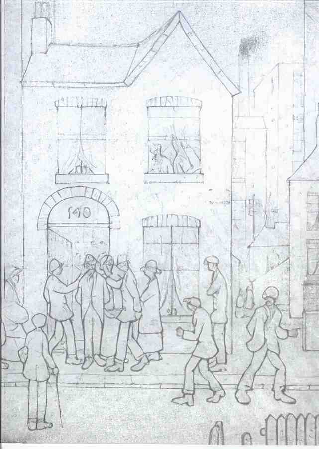 L S Lowry An Arrest(2) A4 Photo Print 1