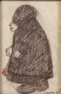 L S Lowry An Old Lady (2) A4 Photo Print 1