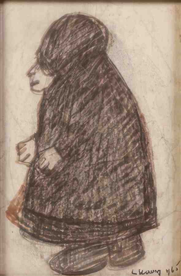 L S Lowry An Old Lady (2) A4 Photo Print 1