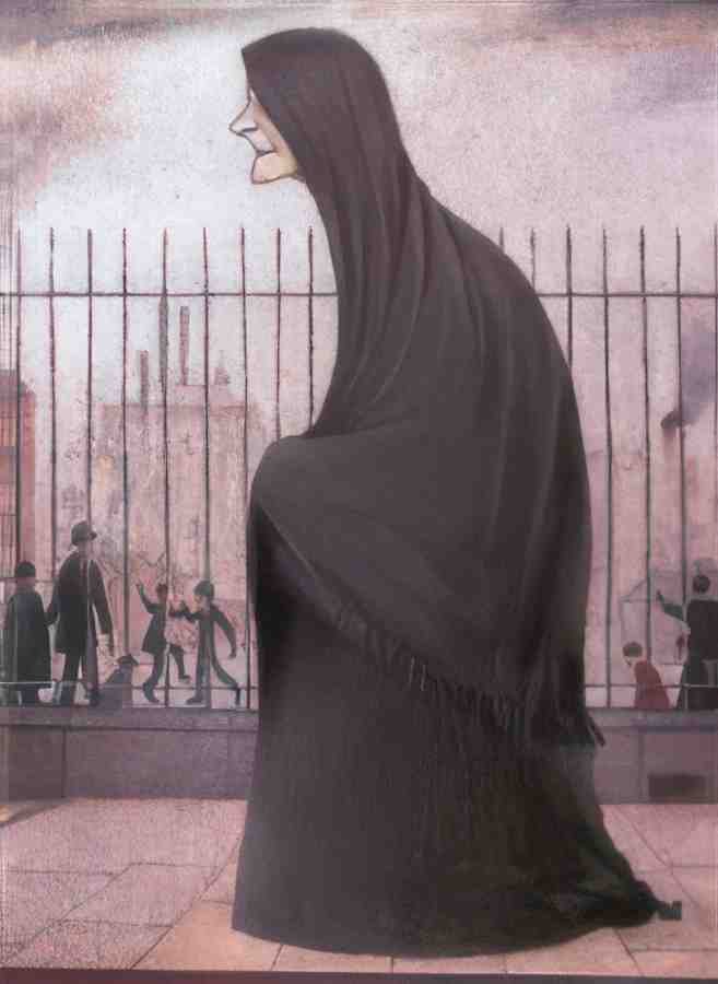 L S Lowry An Old Lady 1 A4 Art Photo Print