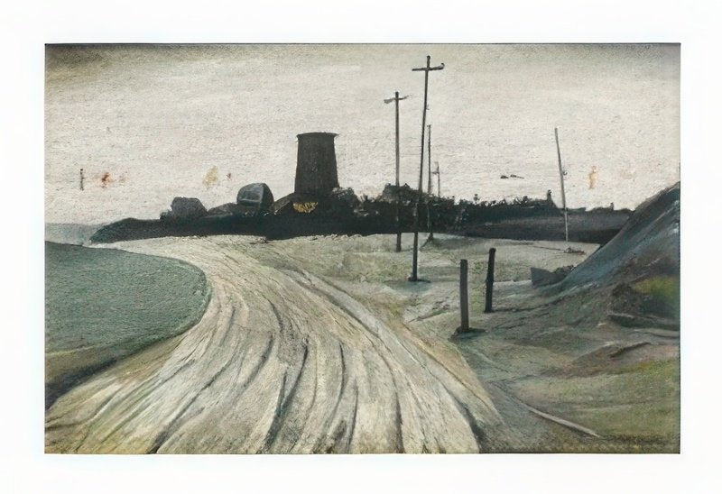 L S Lowry An Old Windmill, Amlwch A4 Photo Print 1