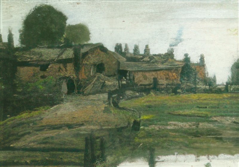 L S Lowry Askews Farm, Pendlebury 3 A4 Art Photo Print 1