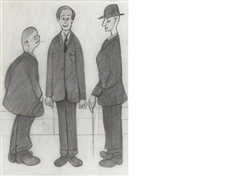 L S Lowry At The Seaside 1 A4 Art Photo Print 1