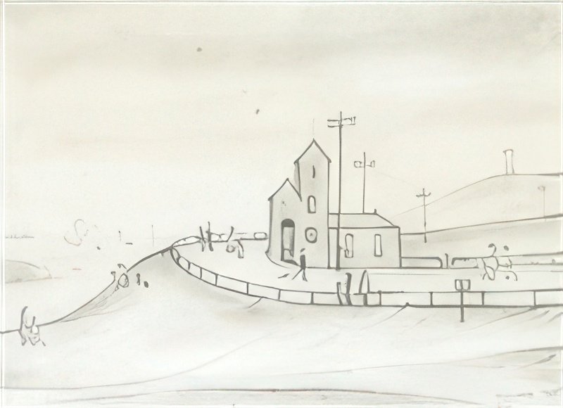L S Lowry At The Seaside(2) A4 Photo Print 1