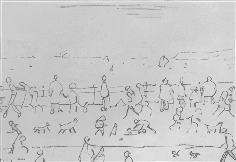 L S Lowry At The Seaside 5 A4 Art Photo Print 1