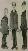 L S Lowry At The Seaside(6) A4 Photo Print