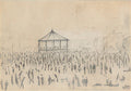 L S Lowry Bandstand, Peel Park A4 Art Photo Print 1