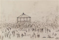 L S Lowry Bandstand, Peel Park 1 A4 Art Photo Print 1