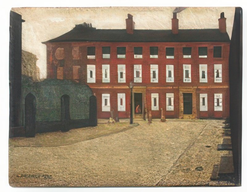 L S Lowry Bank Place, Pendlebury A4 Photo Print 1
