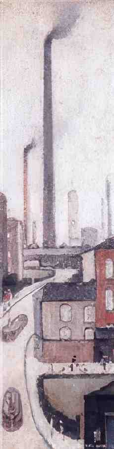 L S Lowry Barges On The Canal(1) A4 Photo Print 1