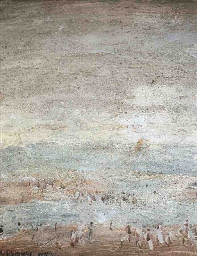 L S Lowry Beach Scene 3 A4 Art Photo Print