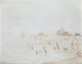 L S Lowry Beach Scene(7) A4 Photo Print 1