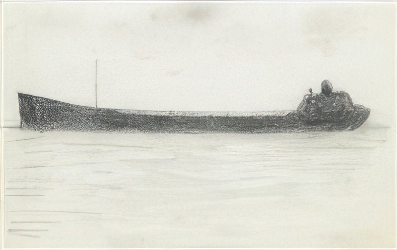 L S Lowry Boat(1) A4 Photo Print 1