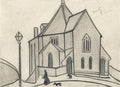 L S Lowry Brow Street Chapel, Maryport A4 Art Photo Print 1
