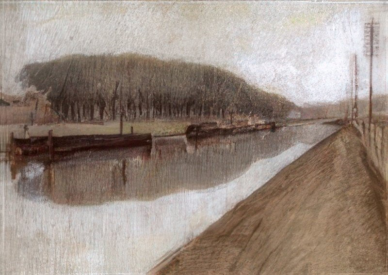 L S Lowry Canal At Worsley 2 A4 Art Photo Print 1