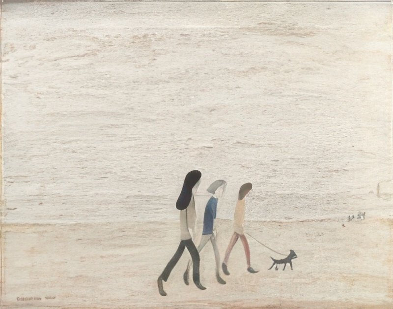 L S Lowry Children On The Beach(1) A4 Photo Print 1