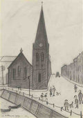 L S Lowry Church On The Quay, Maryport A4 Photo Print