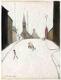 L S Lowry Church Street, Clitheroe A4 Art Photo Print