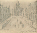 L S Lowry City Scene, Manchester A4 Photo Print 1