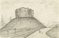 L S Lowry Cliffords Tower, York A4 Art Photo Print 1