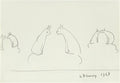 L S Lowry Conversation Piece (2) A4 Photo Print 1
