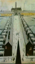 L S Lowry Council Estate,Lancashire A4 Photo Print