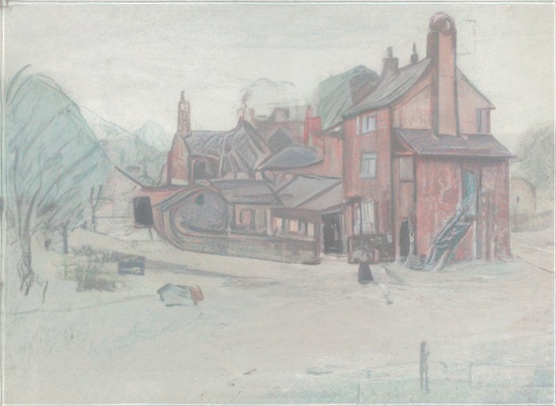 L S Lowry Country Dwelling, Pendlebury A4 Art Photo Print 1