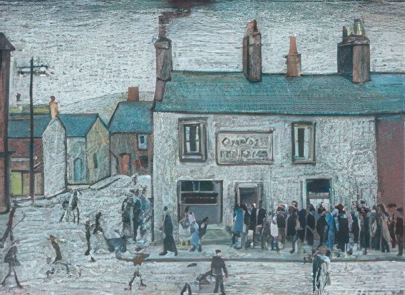 L S Lowry Cowles Fish And Chips, Cleator Moor A4 Art Photo Print 1