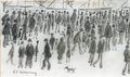 L S Lowry Crowd Of Figures At A Fairground 1 A4 Art Photo Print 1
