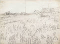 L S Lowry Crowded Beach, Sandsend A4 Art Photo Print 1