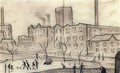 L S Lowry Deans Mill, Swinton A4 Photo Print 1