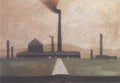 L S Lowry Derbyshire Steel Mills 2 A4 Art Photo Print 1