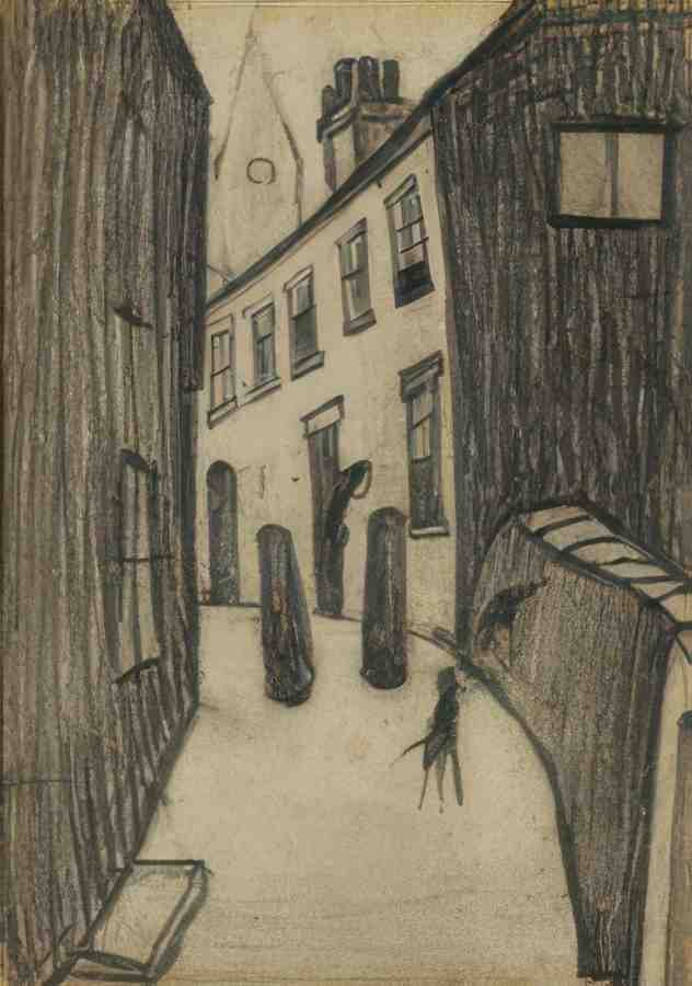 L S Lowry Dewars Lane, Berwick On Tweed A4 Photo Print 1