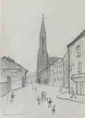 L S Lowry Dock Street, Belfast A4 Photo Print 1