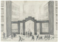 L S Lowry Factory Gate (2) A4 Photo Print 1
