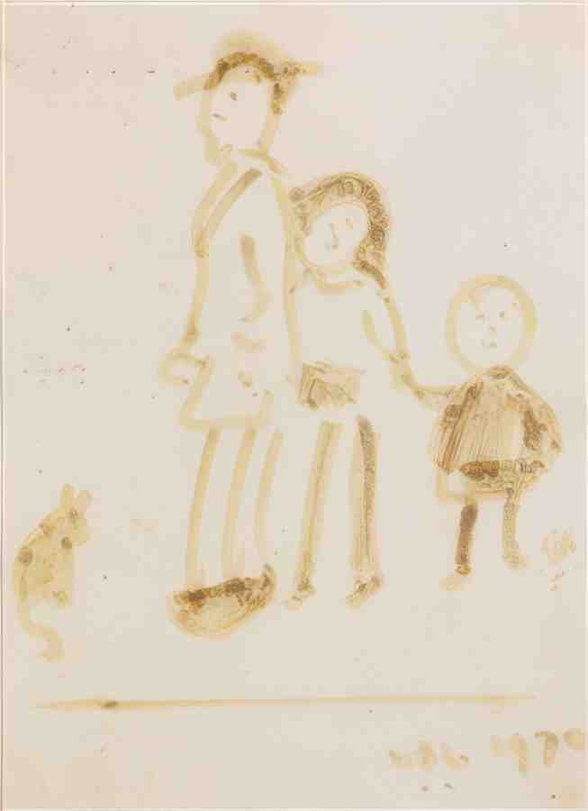 L S Lowry Family Group 2 A4 Art Photo Print