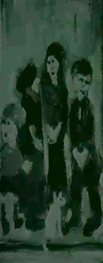 L S Lowry Family Group 11 A4 Art Photo Print