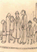 L S Lowry Family Group 15 A4 Art Photo Print