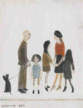 L S Lowry Family Group 1 A4 Art Photo Print