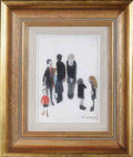 L S Lowry Family Group 4 A4 Art Photo Print