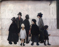 L S Lowry Family Group 7 A4 Art Photo Print 1