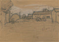 L S Lowry Farm Building, Lytham A4 Photo Print 1