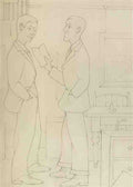 L S Lowry Father And Son (2) A4 Photo Print 1