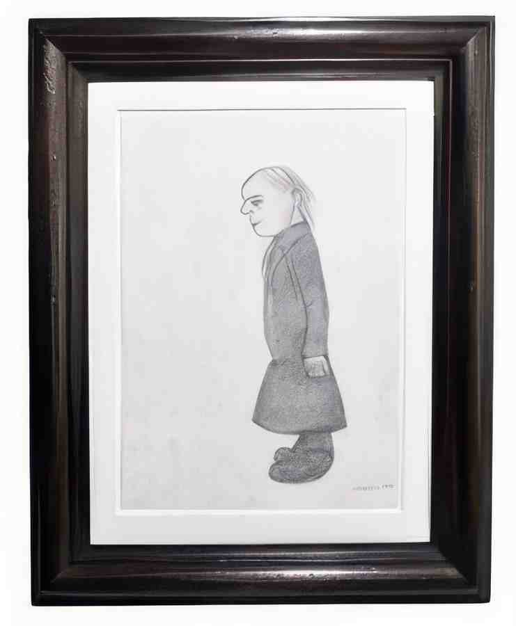L S Lowry Figure 1 A4 Art Photo Print
