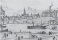 L S Lowry Figures Beside A Harbour 2 A4 Art Photo Print 1