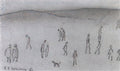 L S Lowry Figures In A Landscape 1 A4 Art Photo Print 1